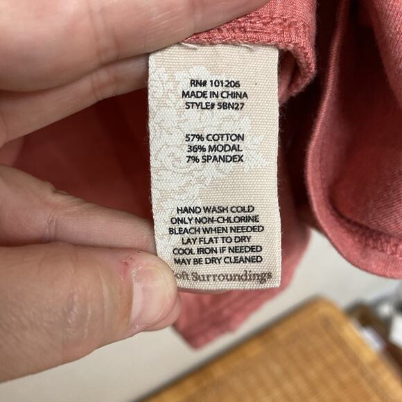 SOFT SURROUNDINGS Womens Mauve Tunic Top Casual Everyday Resort Size 1x - Picture 7 of 9